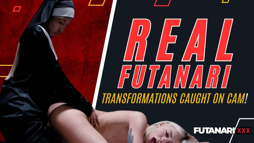 Real futanari transformations caught on cam!